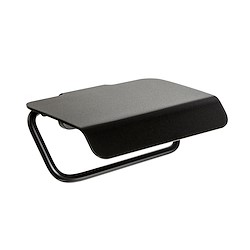 Porta-rolos TATAY ONYX COM TAMPA PRETO MATE