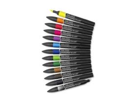 Marcador Brushmarker W&N Set 12 Vibrante