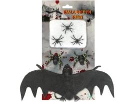 Decorações de Halloween DISFRAZZES Aranhas com Morcegos (3 Un)