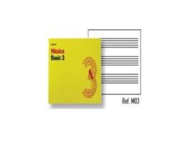 Cuaderno 4º Musica Basic 3 Pentagramas 24Mm/Pagina 10 Hojas