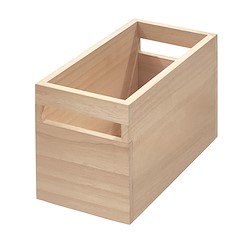 Caixa de arrumação ECO WOOD COM PEGAS MADEIRA 33590EU