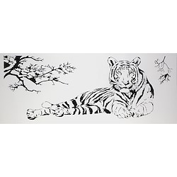 Tela impressa  TIGRE AFRICA 60X150CM