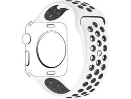  - Bracelete Apple Watch Series 7 41mm PHONECARE SportyStyle Branco e Preto