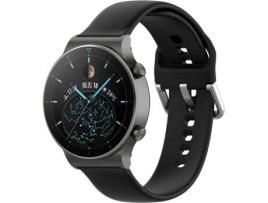 - Bracelete Huawei Watch GT 3 46mm Classic PHONECARE Smoothsilicone com Fivela Preto