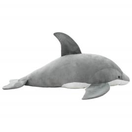 Golfinho de peluche cinzento