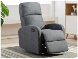 Cadeirão VENTE-UNIQUE Isao (Antracite - Tecido - 101x65x91 cm)