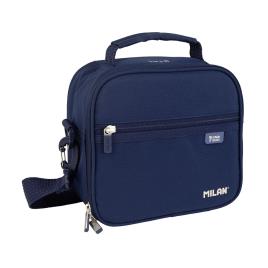 SACO TÉRMICO PEQUENO PARA ALIMENTOS COM 3 RECIPIENTE (3,5L) SERIE 1918, AZUL MARINHO MILAN - MILAN