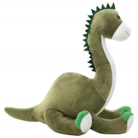 Dinossauro brontossauro de peluche verde