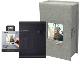 Kit Impressora Portátil CANON Selphy Square QX10 (Fotografia - Wi-Fi - Preto)