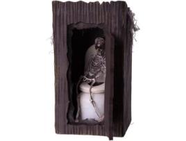 Figura DISFRAZZES Esqueleto Casa-de-Banho Luz + Movimento e Som (13 x 13 x 25 cm - Halloween)