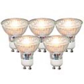 Conjunto de 5 lâmpadas LED GU10 COB 3W 230LM 3000K