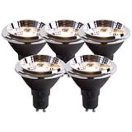 Conjunto de 5 lâmpadas LED GU10 AR70 6W 380 lm 3000K