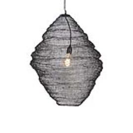 Candeeiro suspenso oriental preto 60cm - NIDUM