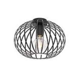 Candeeiro de teto design preto 30 cm - JOHANNA
