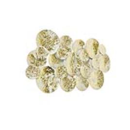 Aplique oriental dourado 2 luzes brancas - HIKINA