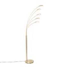 Candeeiro de pé de design em latão com 5 luzes LED - Sixties Trento