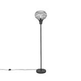 Moderne vloerlamp zwart - Saffira