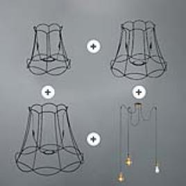 Lâmpada retro suspensa preta - Granny Frame 3