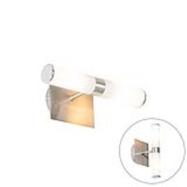Candeeiro de parede moderno em aço IP44 2 luzes - Banheira