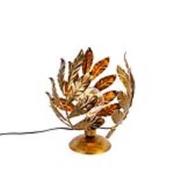 Vintage tafellamp antiek goud 30 cm - Linden