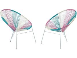 Cadeira de Jardim VENTE-UNIQUE.PT Alios (Multicor - Resina - 74x88x81 cm)