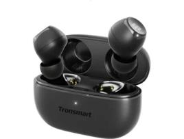 Auriculares Bluetooth True Wireless TRONSMART Onyx Pure True (In Ear - Microfone - Noise Cancelling - Preto)