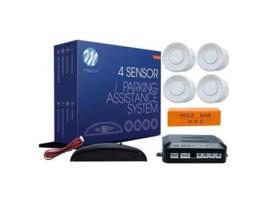 Sensor de Estacionamento M-Tech Branco 4 X 21,5 Mm