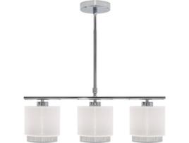 Candeeiro de Teto FABRILAMP Kenya 3 Luzes (Branco - E14 - Máx. 40W - Tecido)