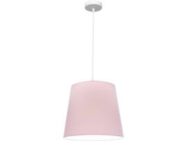 Candeeiro de Teto  Maldivas (Rosa - E27 - Máx. 60W - Metal - Tecido)