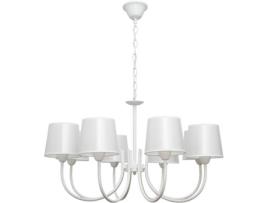 Candeeiro de Teto FABRILAMP Guadalajara (Branco - E14 - Máx. 40W - Metal - Tecido)