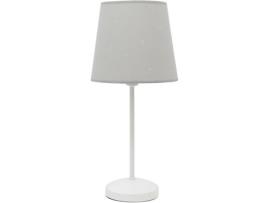 Candeeiro de Mesa  Consciencia (Cinzento - E14 - Máx. 40W - Metal - Tecido)