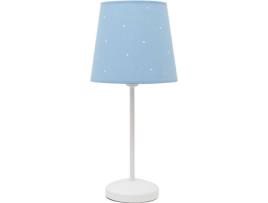 Candeeiro de Mesa  Consciencia (Azul Claro - E14 - Máx. 40W - Metal - Tecido)