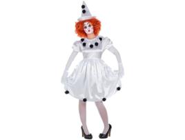 Fato de Mulher  Palhacinha Pierrot (Tam: XL)