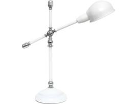 Candeeiro de Secretária  Lujan (Branco - E27 - Máx. 60W - Metal)