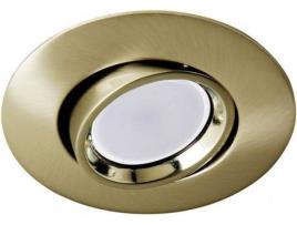 Candeeiro de Teto  Ojo de Buey (Dourado - GU10 - 8W - Alumínio)