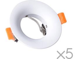 Candeeiro de Teto WONDERLAMP Basic II (Branco - GU10 - Máx. 50W - Alumínio)
