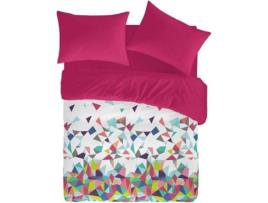 Capa de Edredão  Echo (Fúcsia - 140x200 cm - Algodão)