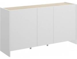 Aparador  KLOE 03K5674386 Branco e Bege (Madeira e Metal - 76 x 138 x 42 cm)