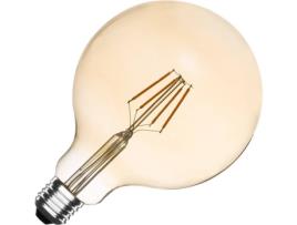 Lâmpada LED LEDKIA Supreme Gold (6 W - Casquilho: E27 - Luz Branco Quente - 550 lm)