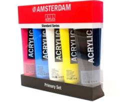 Pack de 5 Cores Acrílico AMSTERDAM Iniciação (120ml)