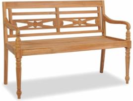 Banco Batávia VIDAXL teca (120 cm)