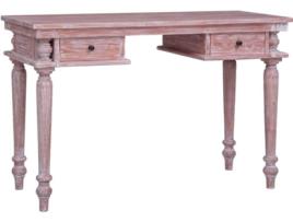 Secretária VIDAXL (120x50x78cm - Madeira de Mogno Maciça)