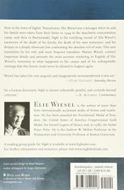 Livro Night de Elie Wiesel