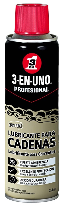 Spray Lubrificante p/ Correntes (250ml) - 3-EN-UNO