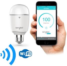 Lampada LED E27 6W Branco Q. 3000K 470Lm c/ Repetidor de Rede WiFi - SENGLED