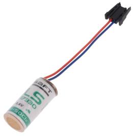 Pilha Litio Li-SOCl2 17335 2/3A 36V 2100mAh c/ Fios e Conector - SAFT