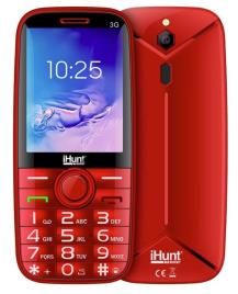 Telem?vel 28 Dual Sim Bluetooth / R?dio FM / Lanterna (Vermelho) - iHunt i5 3G