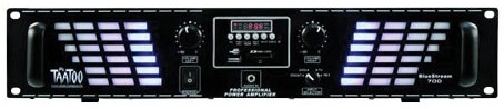 Amplificador PA 2x 350W c/ USB e SD -  TAATOO