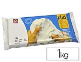 Argila Sio Plus p/ Modelar Branco de 1000 Gr