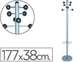 Cabide Sie Metalico 626 c/ Porta Guarda Chuva 8 Suportes 177X38 cm